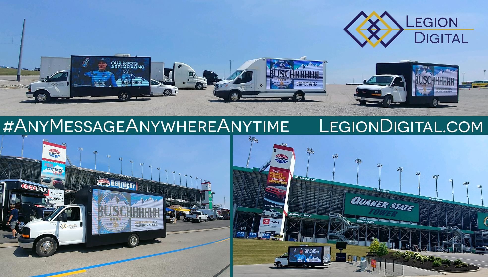 LED Mobile Billboard for Busch at Kentucky Speedway